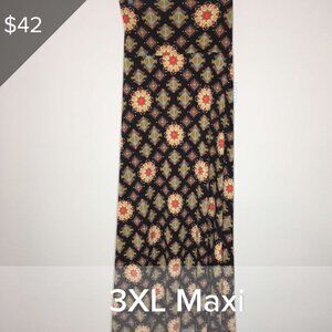 LuLaRoe Maxi 3XL NWT multicolored